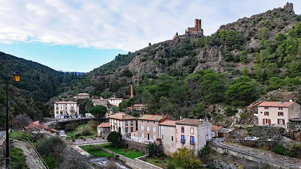 Panneaux solaires à Lastours