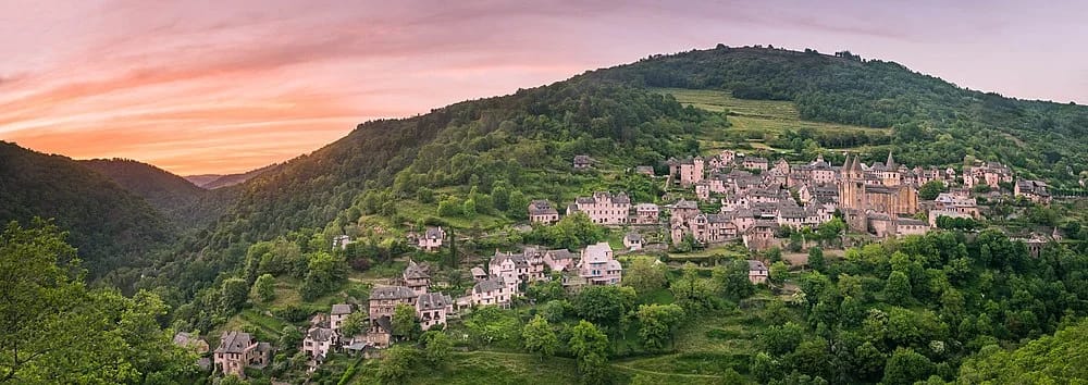 Panneaux solaires à Conques-en-Rouergue