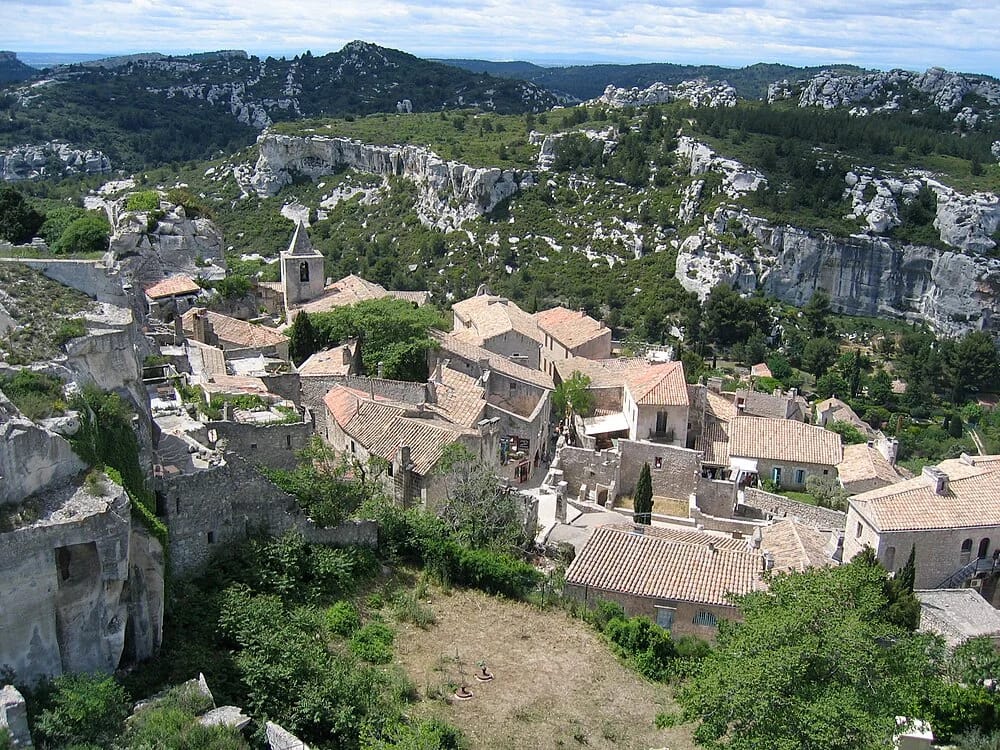 Panneaux solaires aux Baux-de-Provence