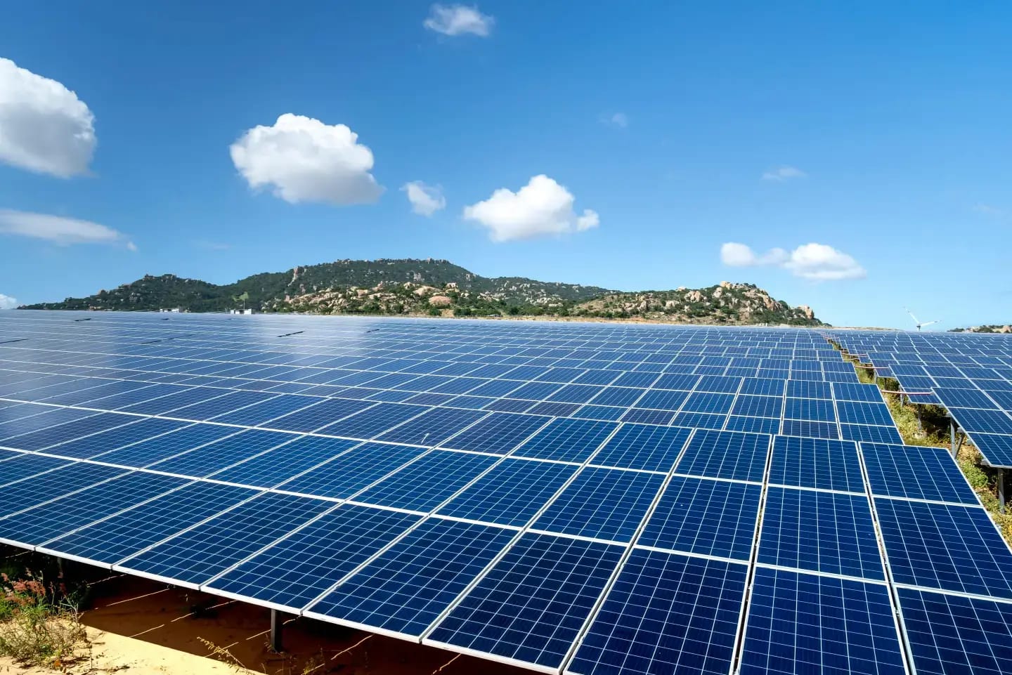 illustation d'un terrain en friche pouvant accueillir des panneaux solaires.