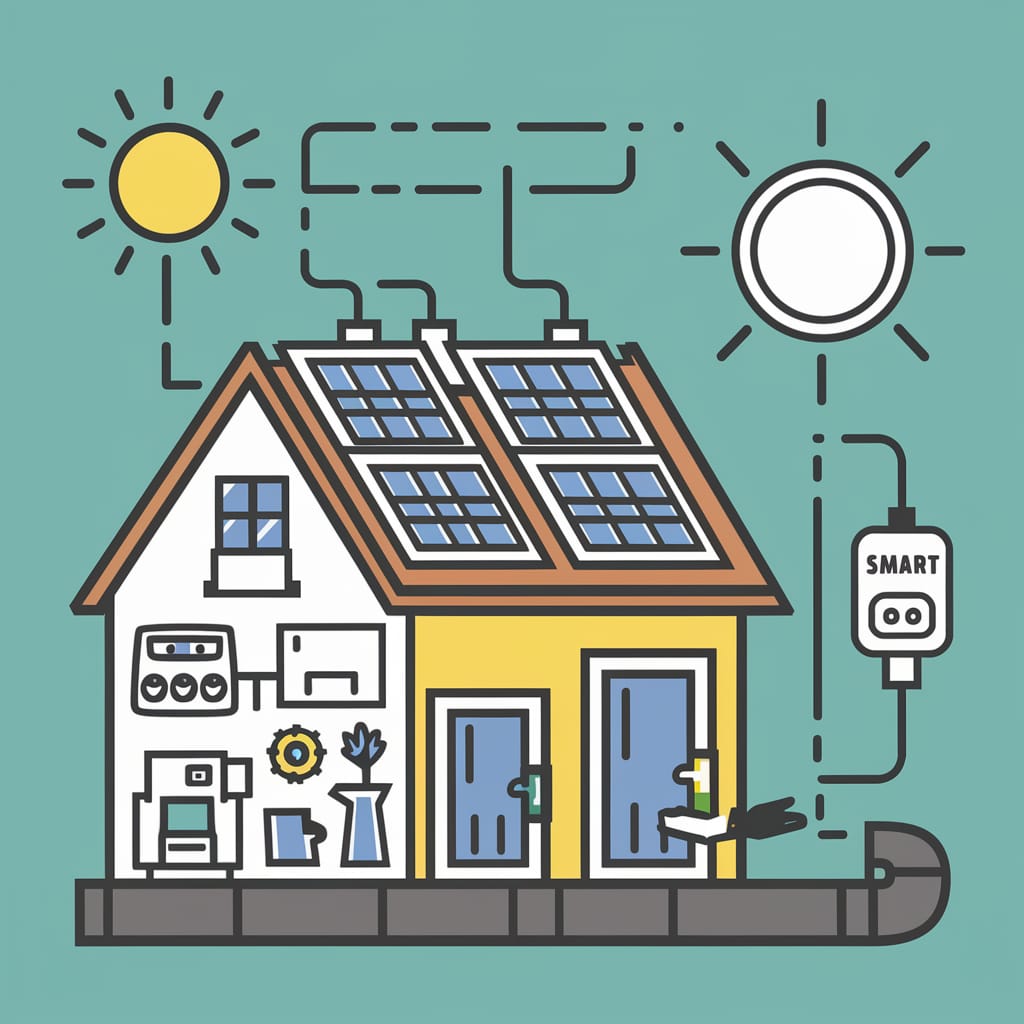 Illustration de l'auto-consommation solaire